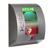 SixCase AED udendørs skab med trykknap (gråt) 